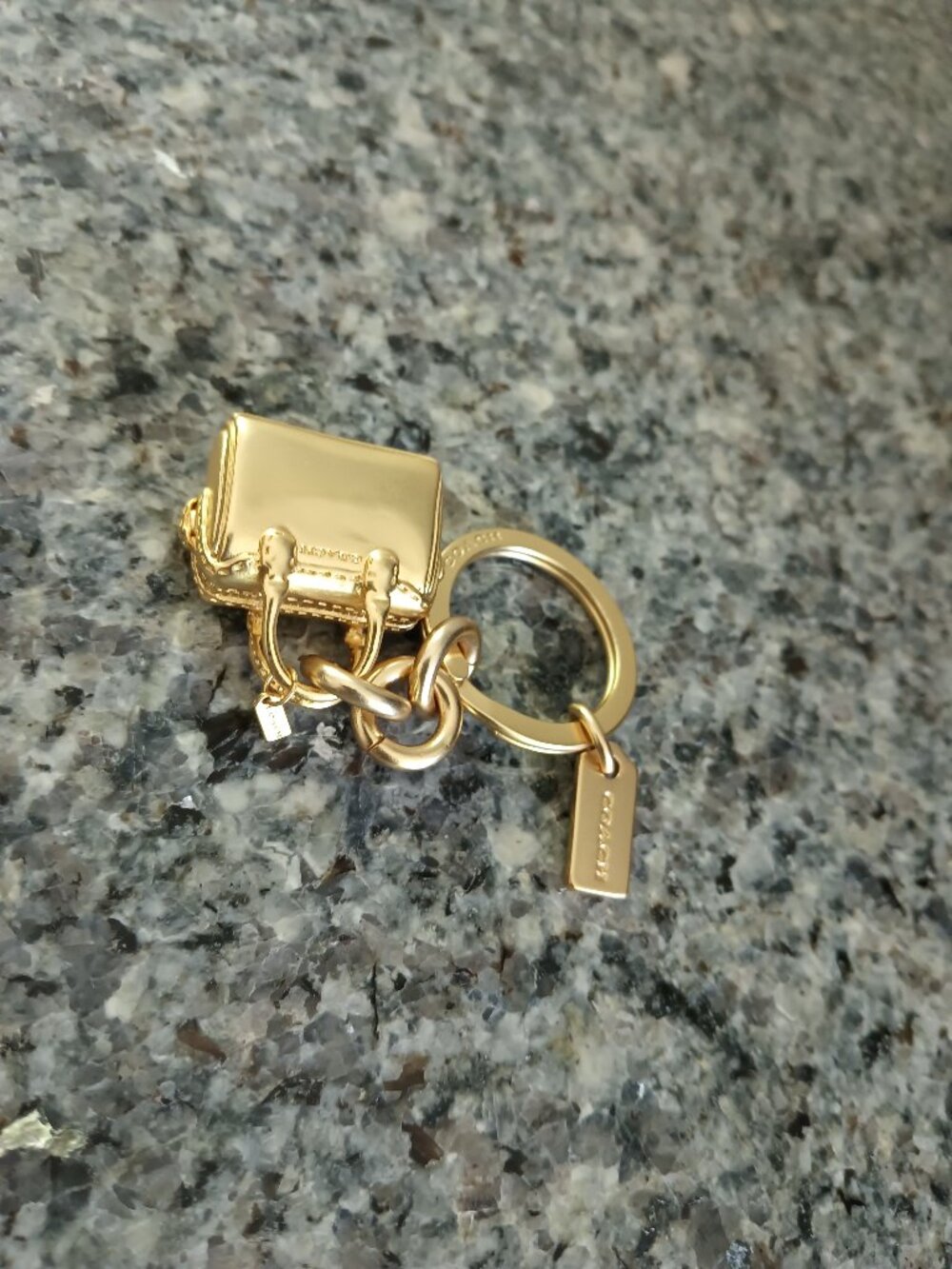 Coach Gold Purse Fob/Key Chain/Purse Charm